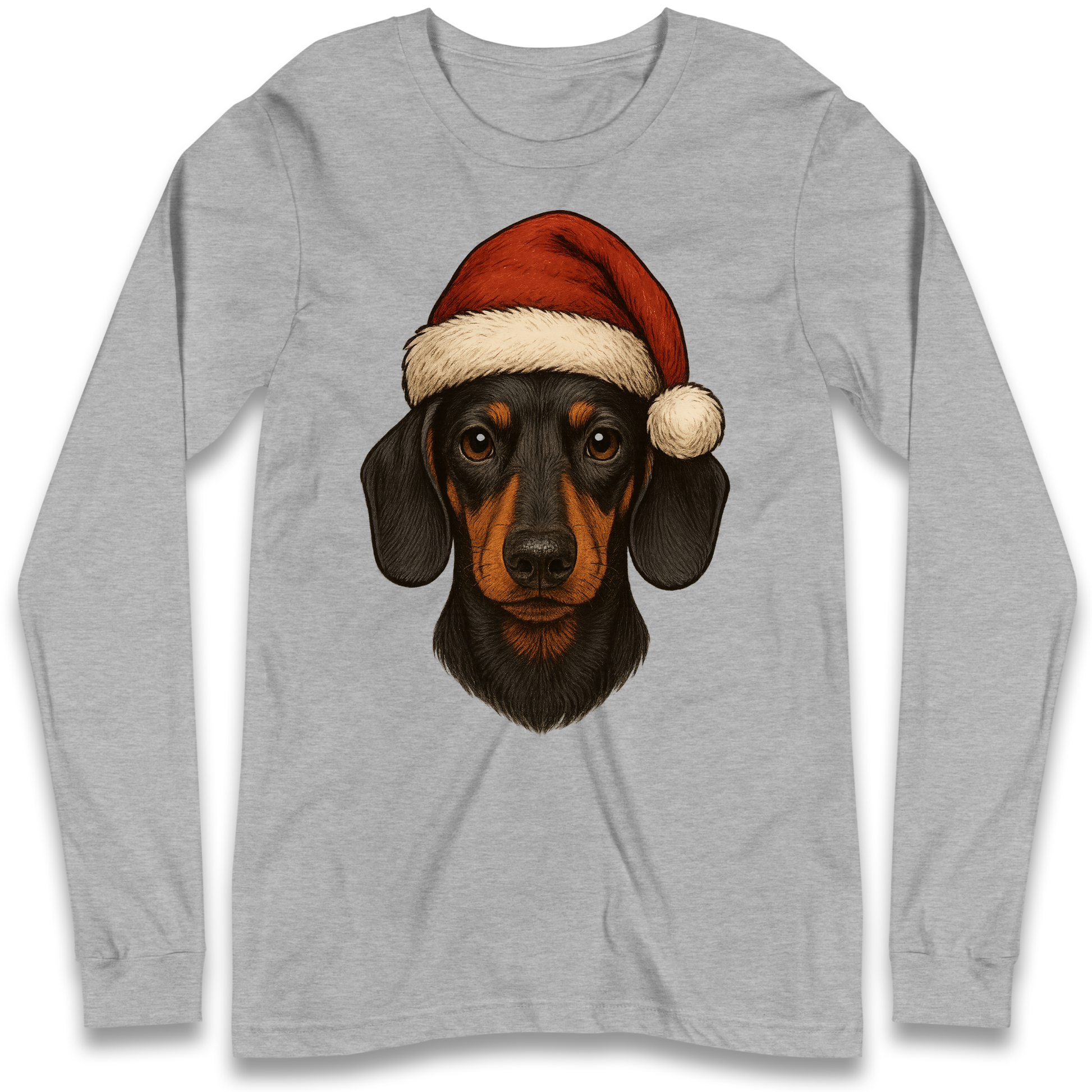Sausage Dog Christmas Longsleeve T-Shirt