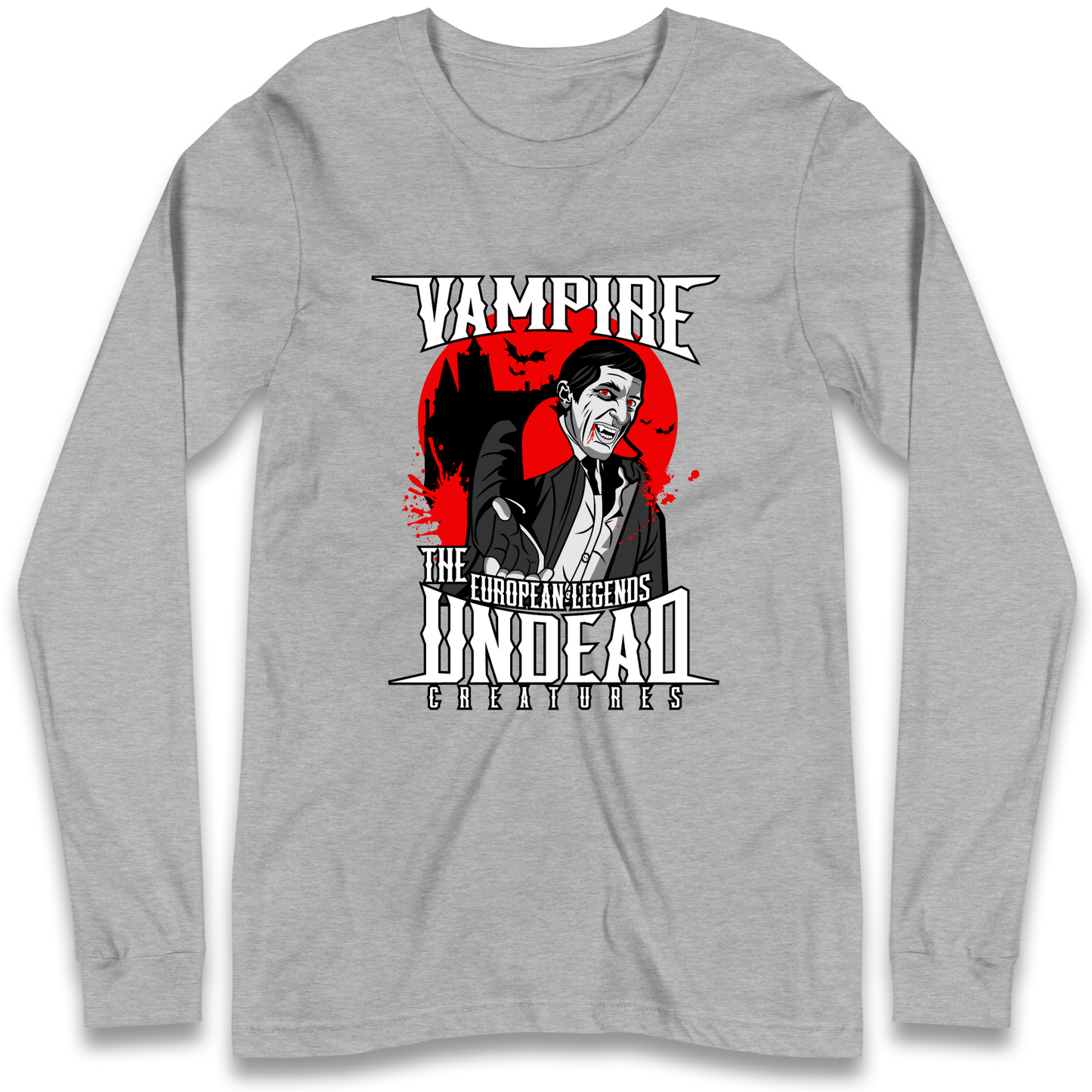 Vampire Undead Longsleeve T Shirt