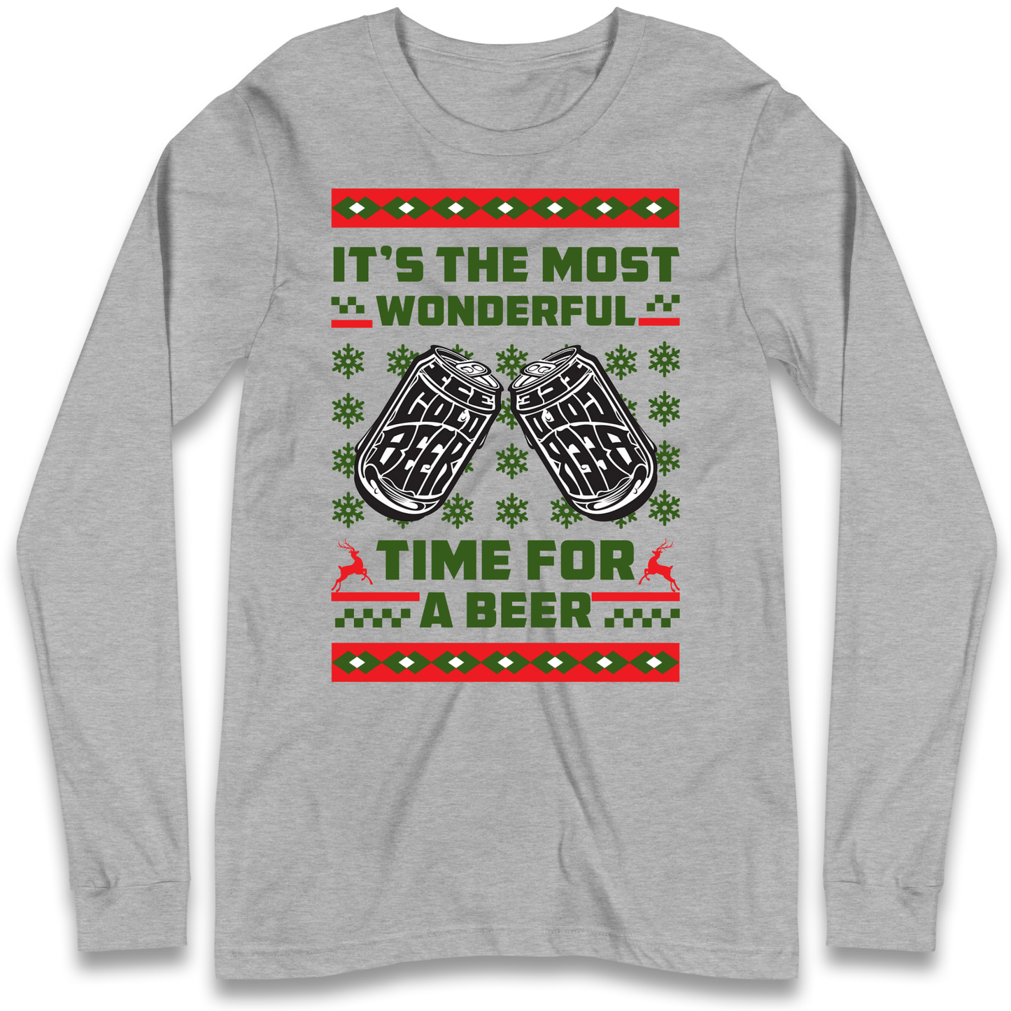 Its The Most Wonderful Time For A Beer Christmas Longsleeve T Shirt
