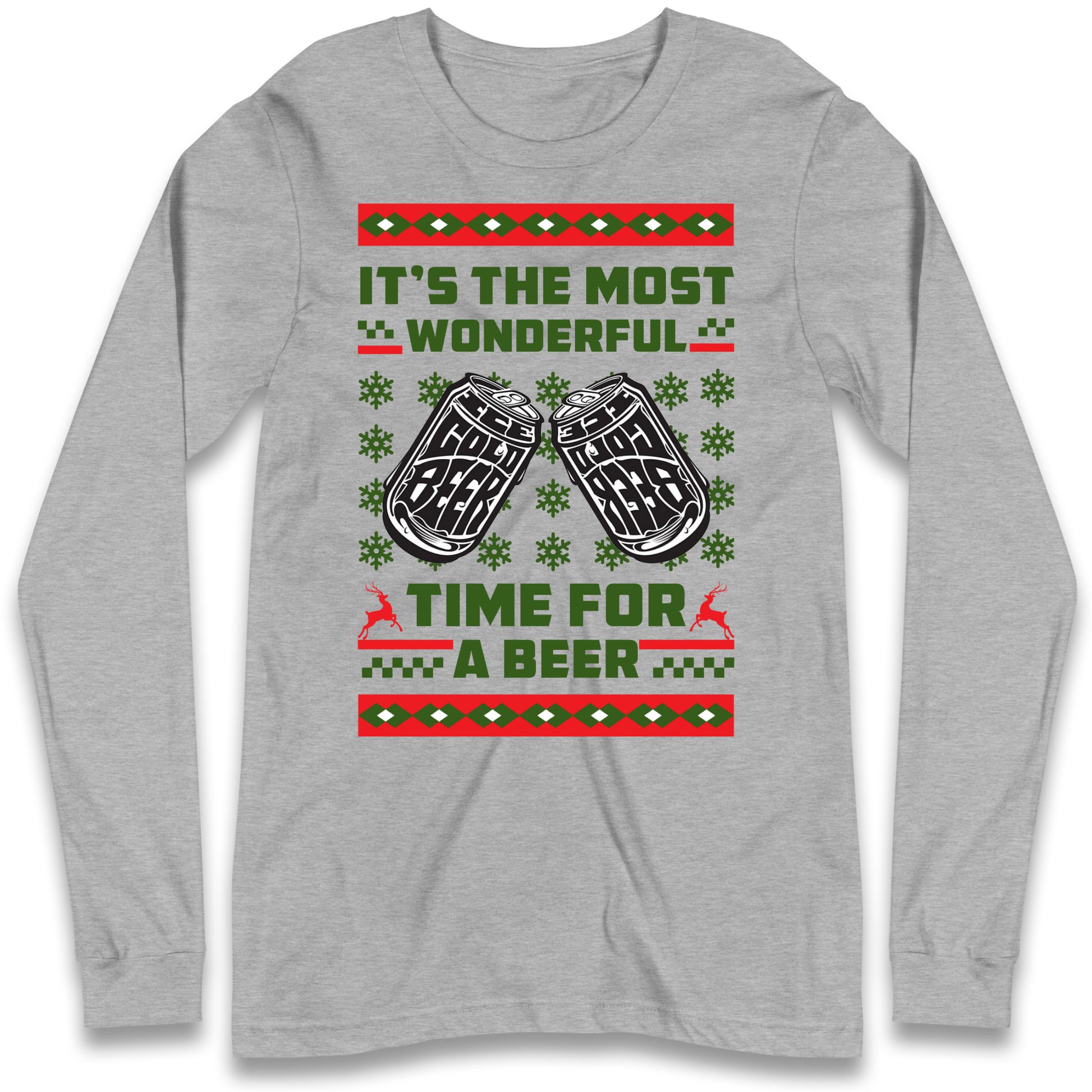 Its The Most Wonderful Time For A Beer Christmas Longsleeve T Shirt