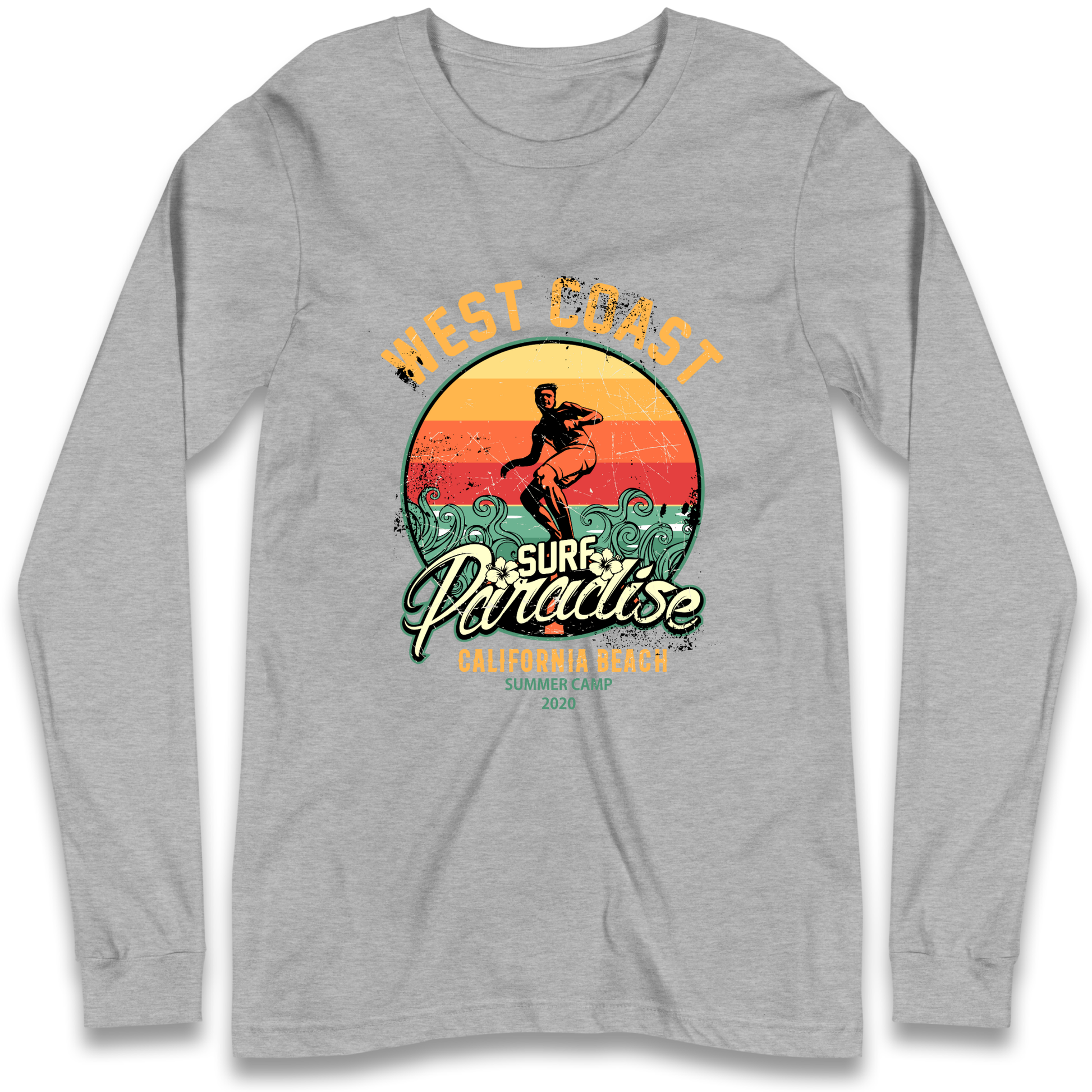 West Coast Surf Paradise Longsleeve T Shirt