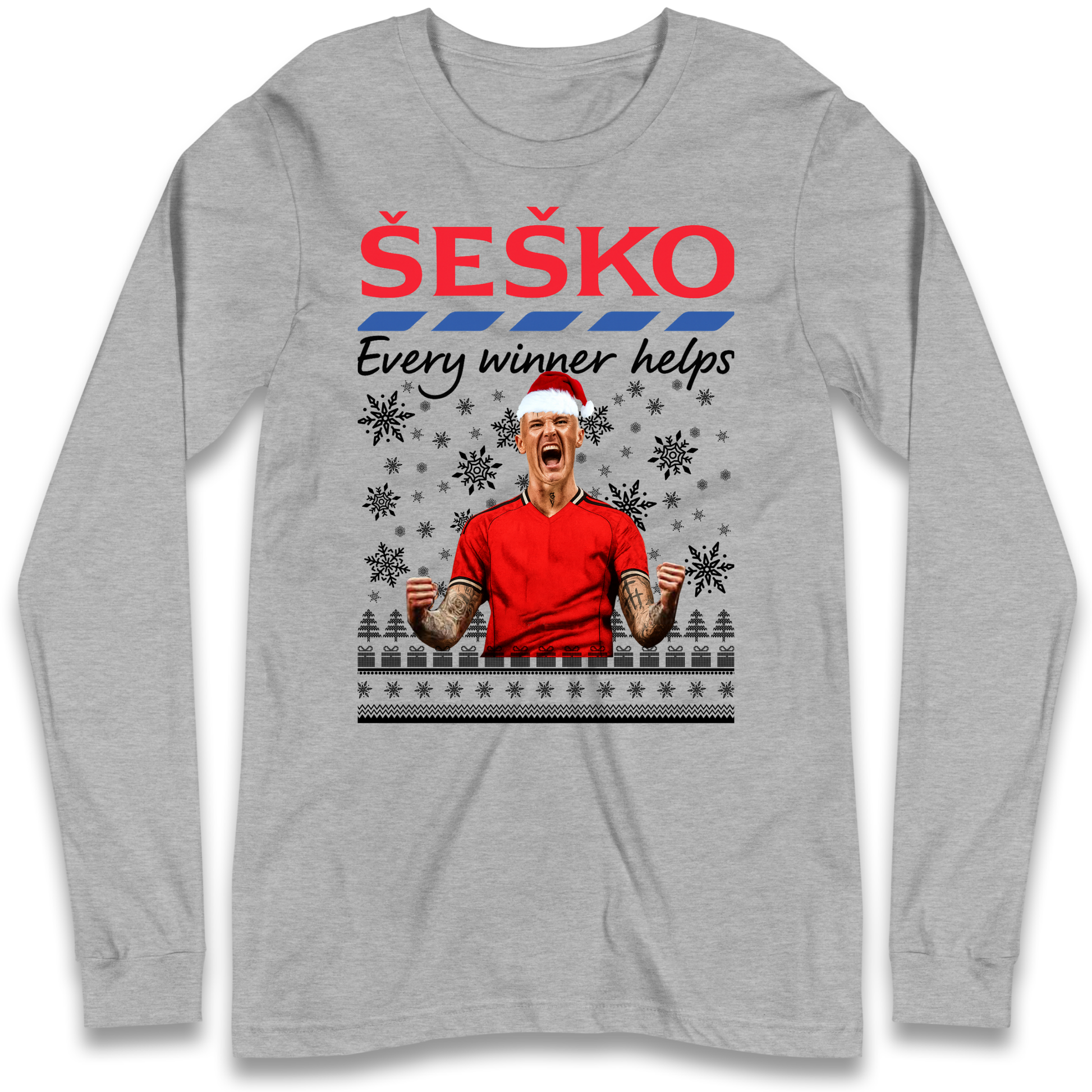 Benjamin Sesko Christmas Longsleeve T-Shirt