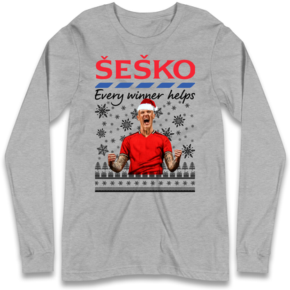Benjamin Sesko Christmas Longsleeve T-Shirt
