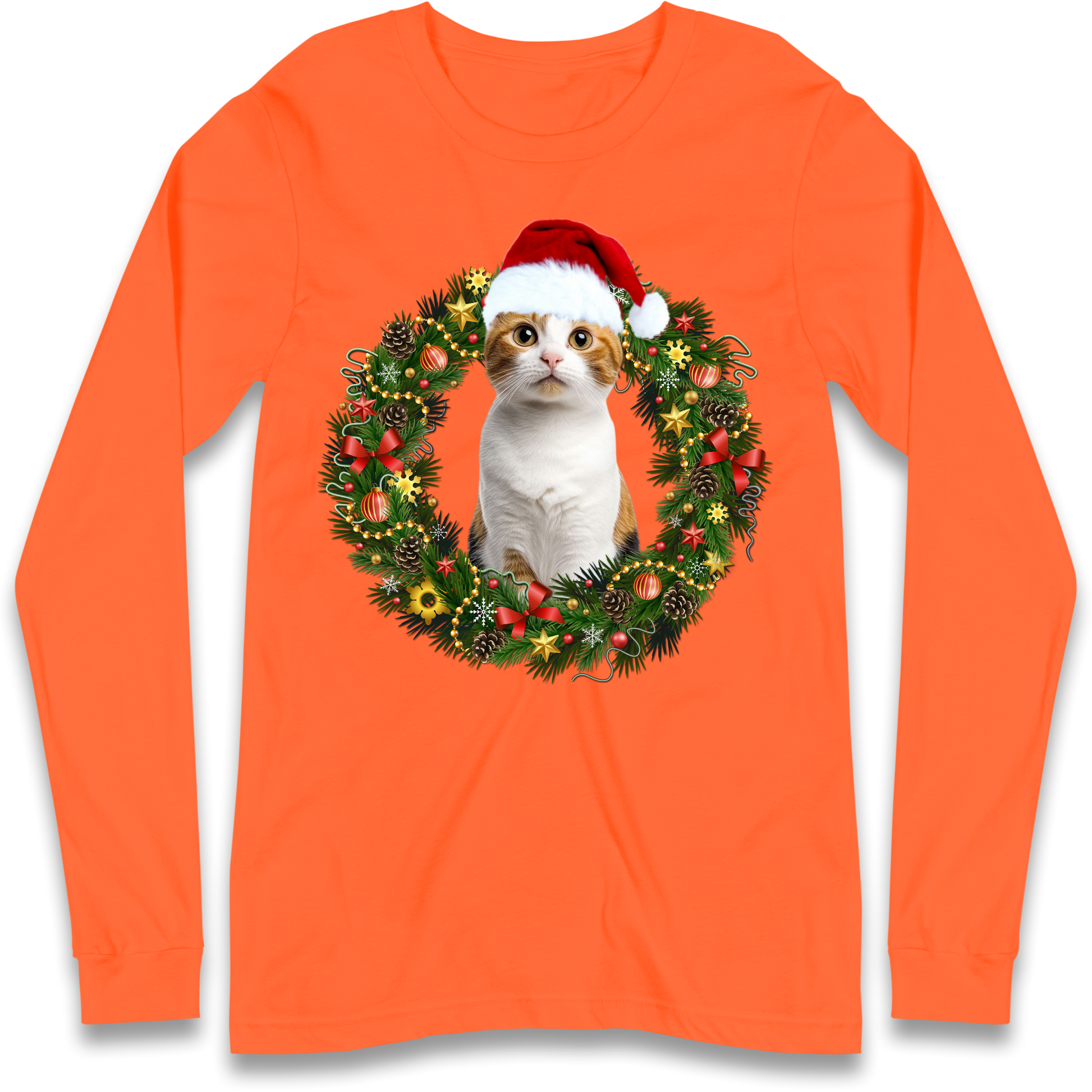 Cat Christmas Longsleeve T Shirt