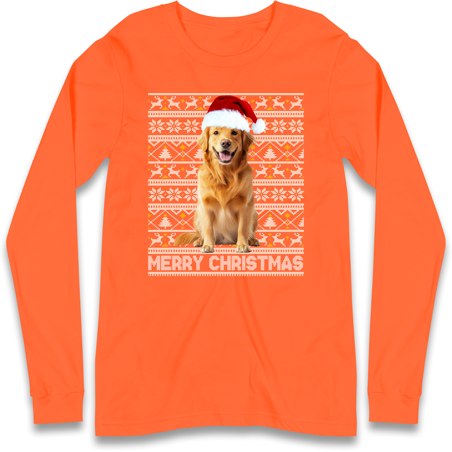 Merry Christmas Dog Longsleeve T Shirt