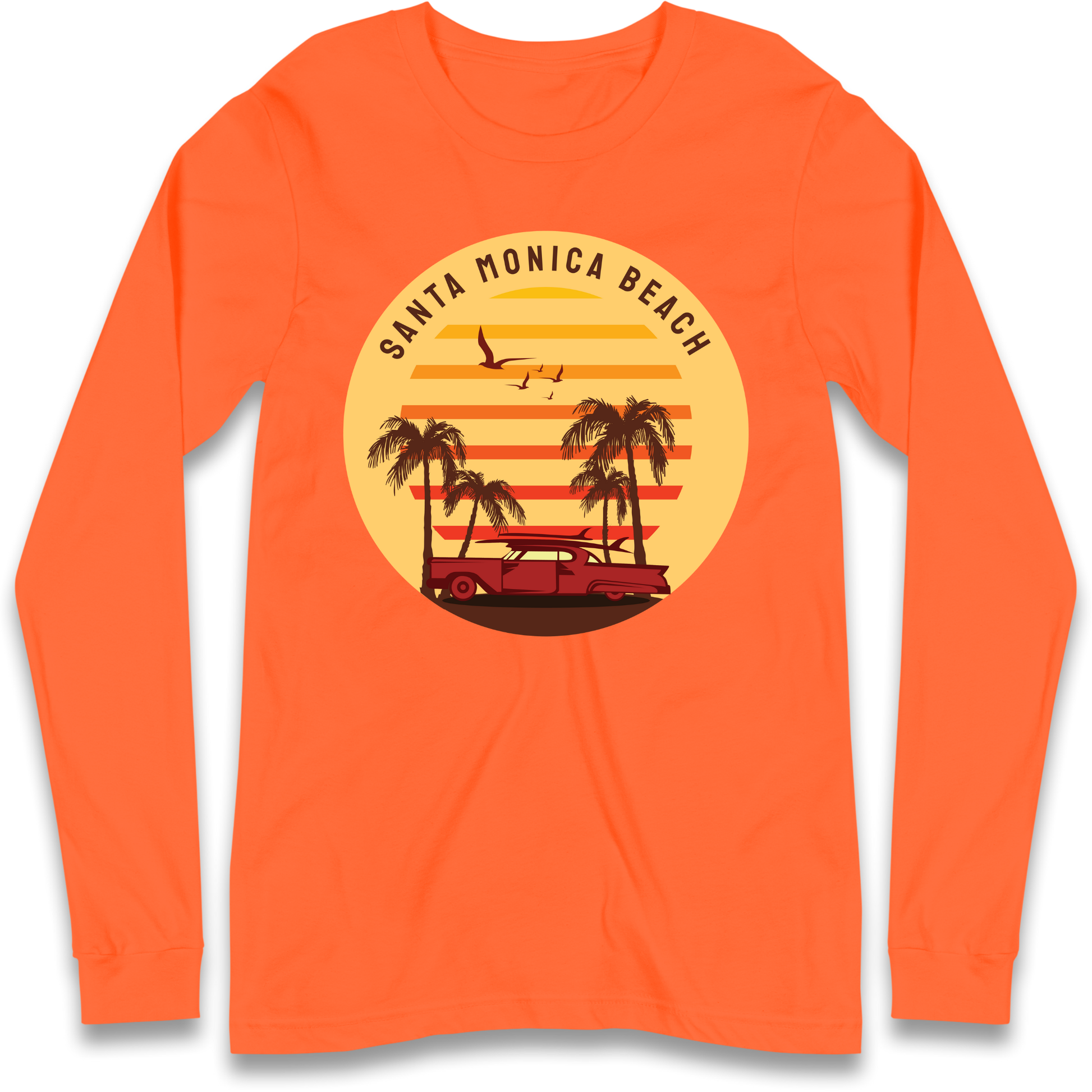 Santa Monica Beach Longsleeve T Shirt