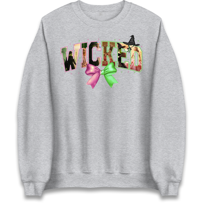 Wicked Pink & Green Bow Jumper