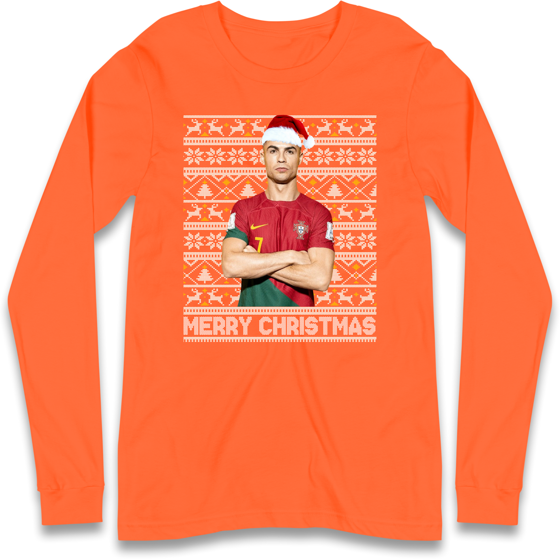 Merry Christmas Ronaldo Longsleeve T Shirt