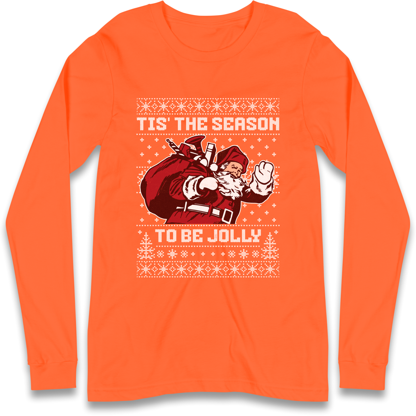 Tis The Season To Be Jolly Christmas Longsleeve T Shirt
