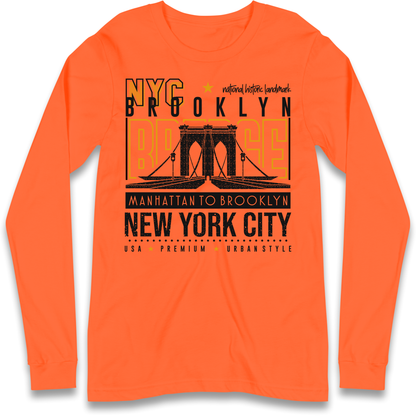 NYC Brooklyn Bridge Longsleeve T Shirt