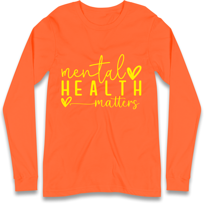 Yellow Mental Health Longsleeve T Shirt