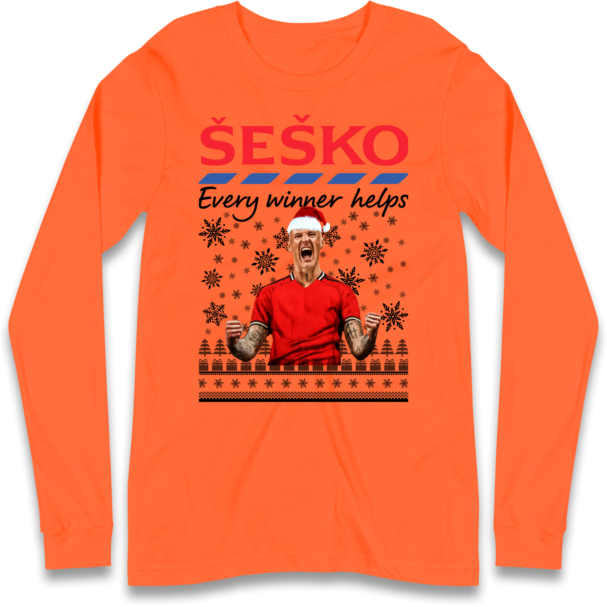 Benjamin Sesko Christmas Longsleeve T-Shirt