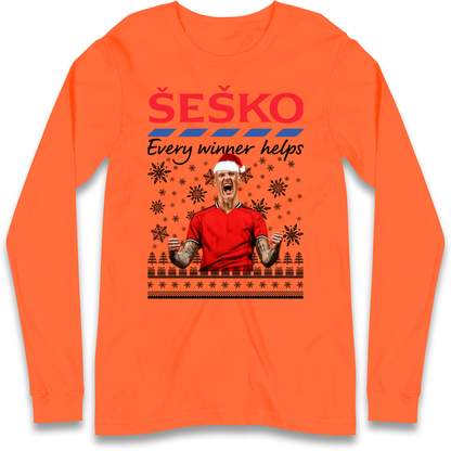 Benjamin Sesko Christmas Longsleeve T-Shirt