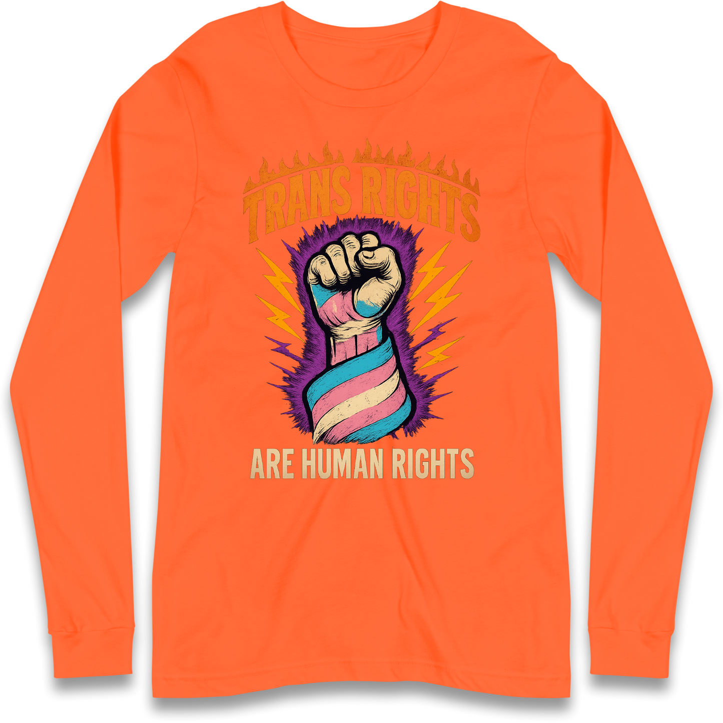 Trans Rights Are Human Rights Longsleeve T Shirt