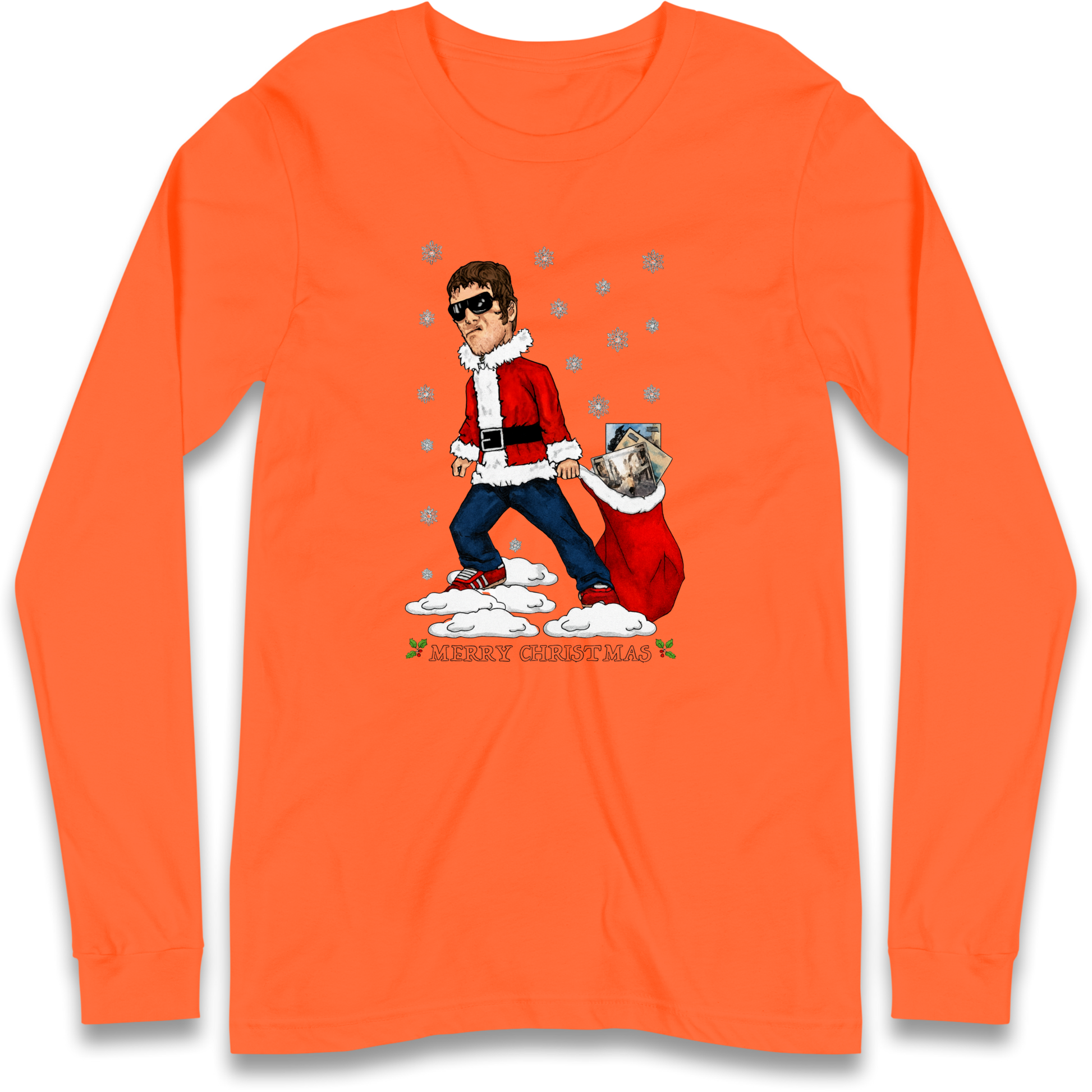 Liam Gallagher Christmas Santa Longsleeve T Shirt