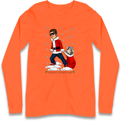 Liam Gallagher Christmas Santa Longsleeve T Shirt