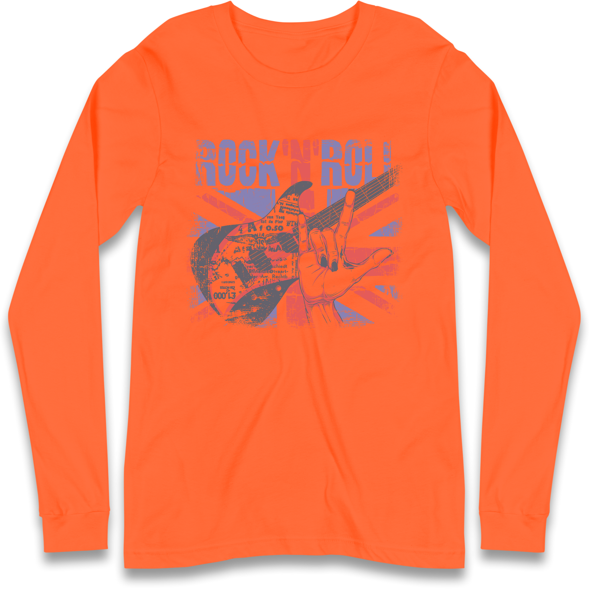 Rock N Roll Union Jack Longsleeve T Shirt