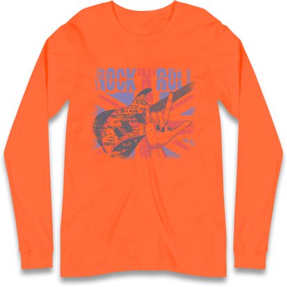 Rock N Roll Union Jack Longsleeve T Shirt