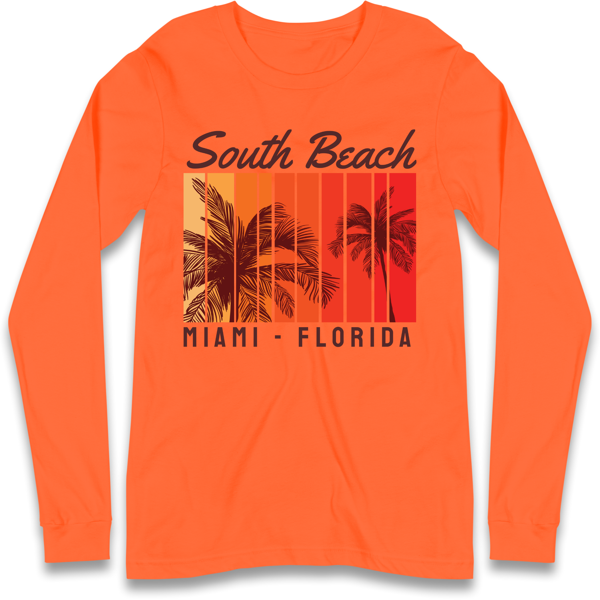 South Beach Miami Florida Longsleeve T Shirt