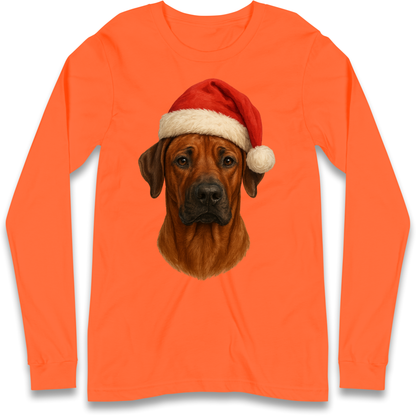 Rhodesian Ridgeback Christmas Longsleeve T-Shirt