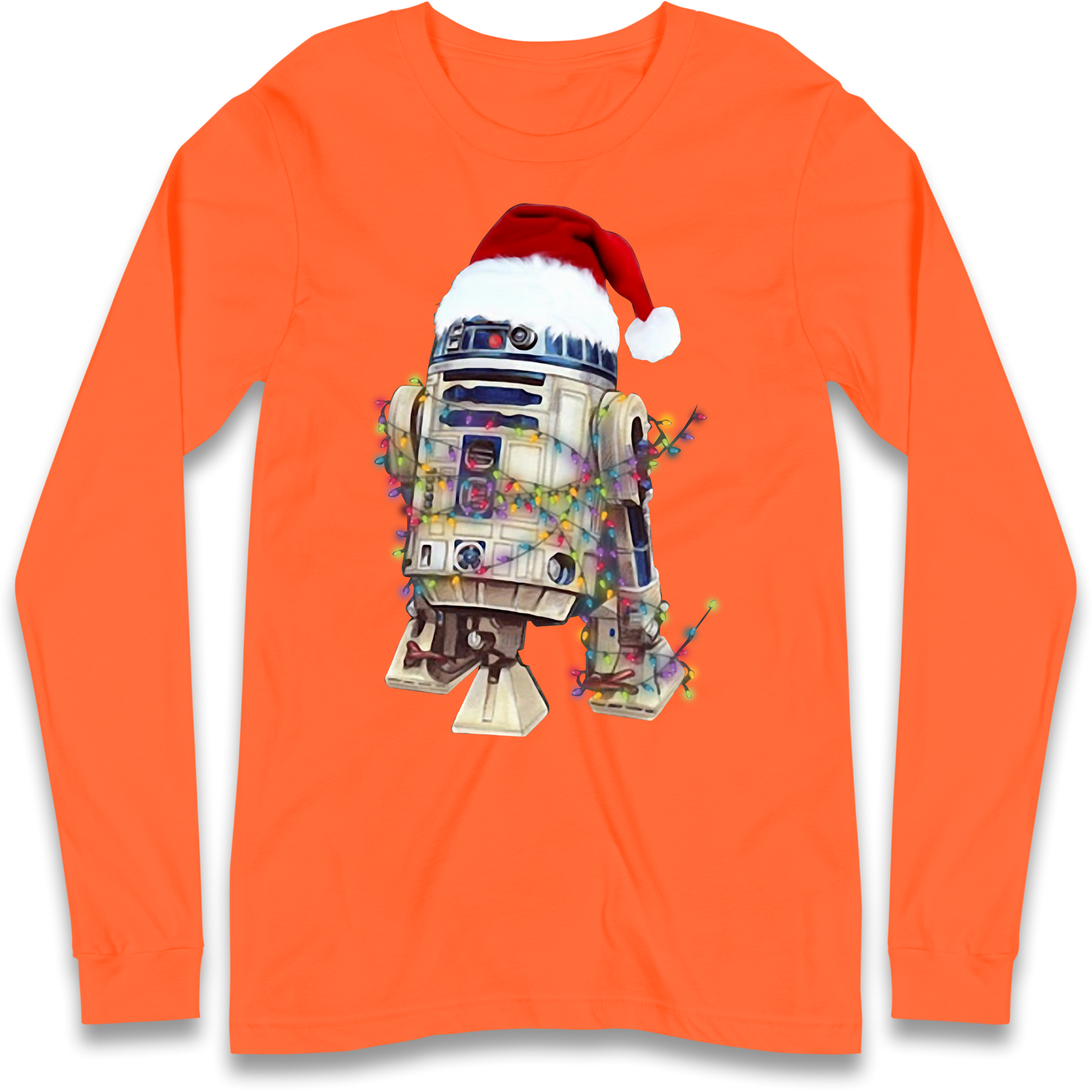 R2D2 Christmas Santa Christmas Longsleeve T Shirt