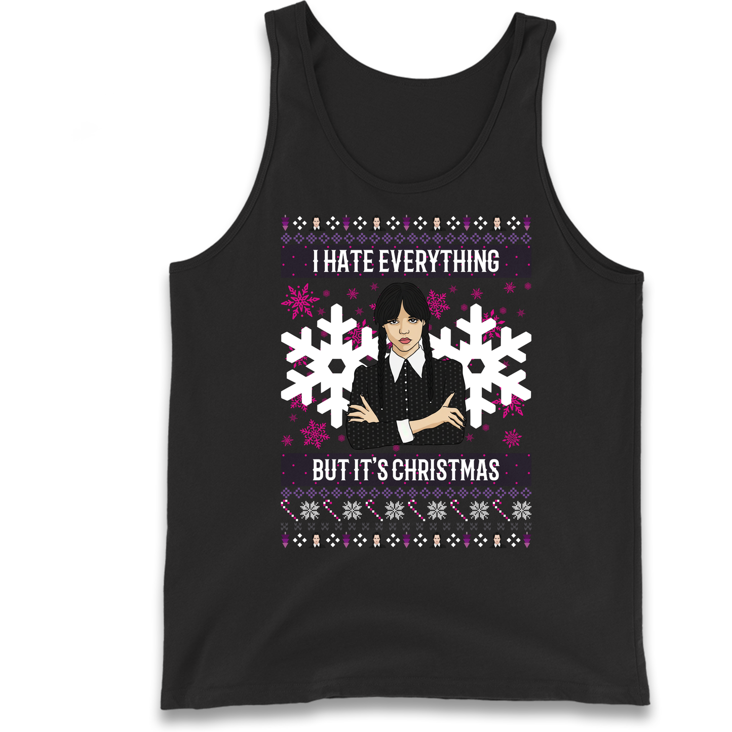 Wednesday addams Christmas Tank Top