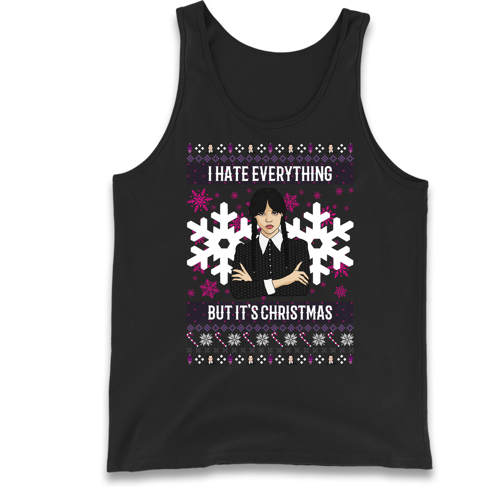 Wednesday addams Christmas Tank Top