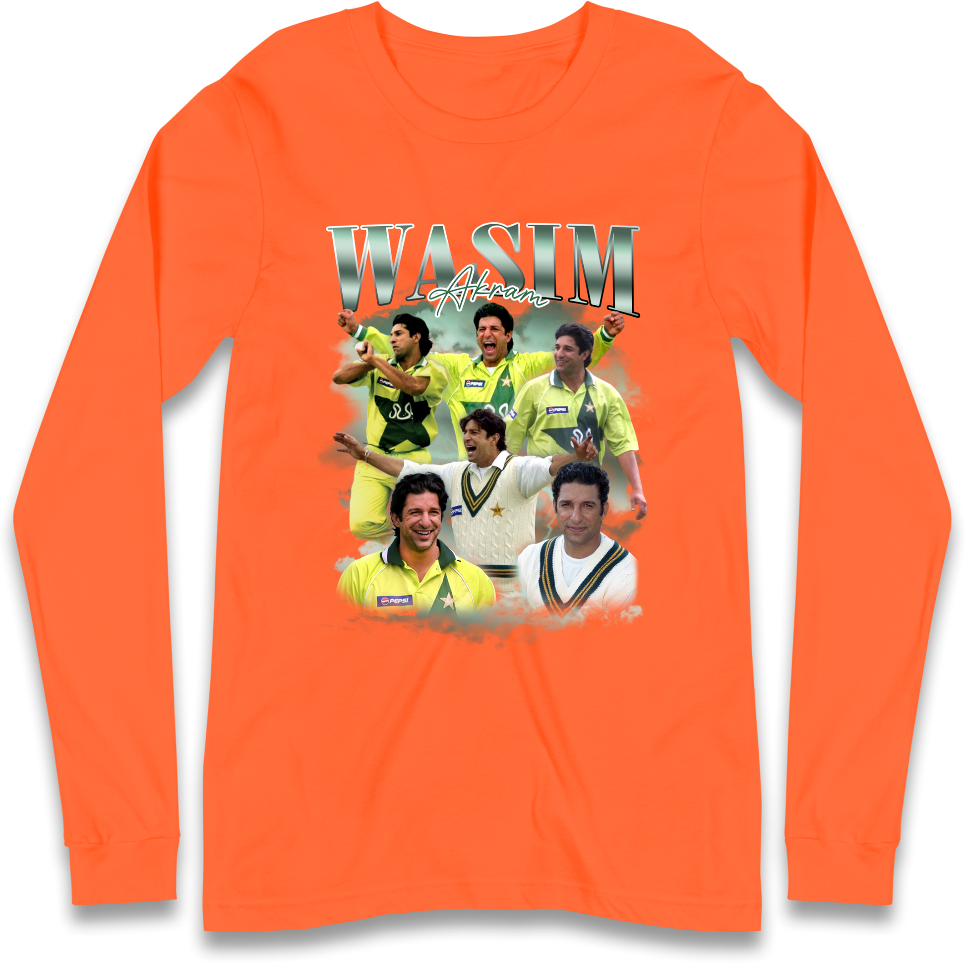 Wasim Akram Longsleeve T Shirt