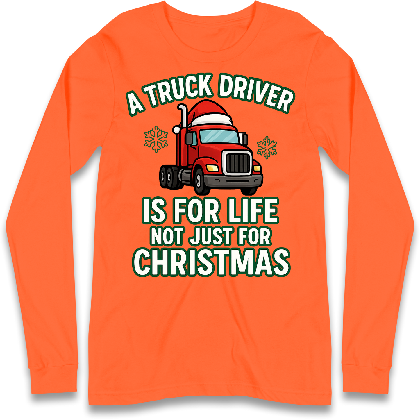 Truck Driver Christmas Longsleeve T Shirt