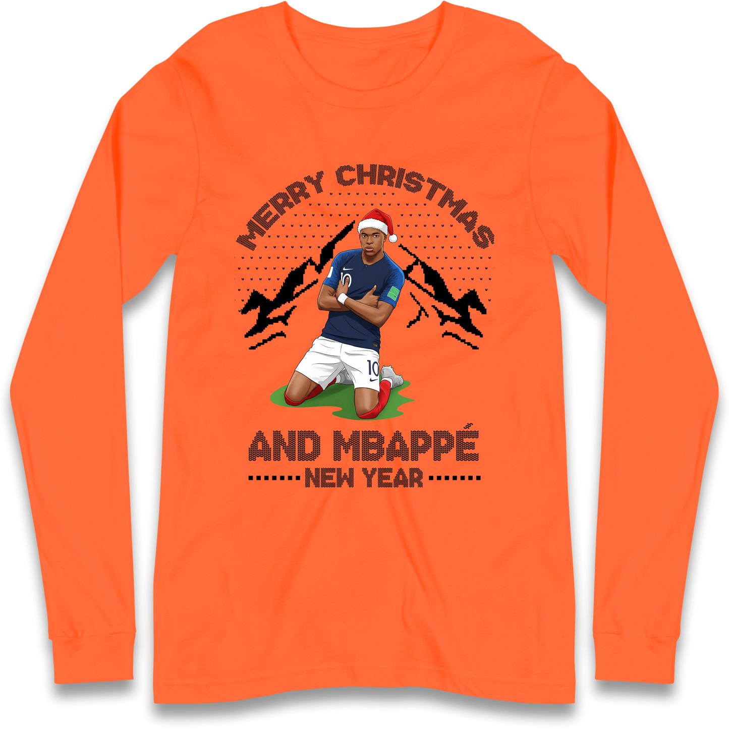 Mbappe Christmas Longsleeve T-Shirt