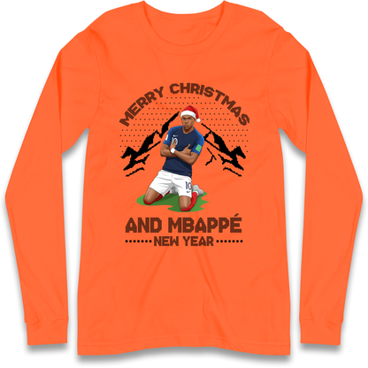 Mbappe Christmas Longsleeve T-Shirt