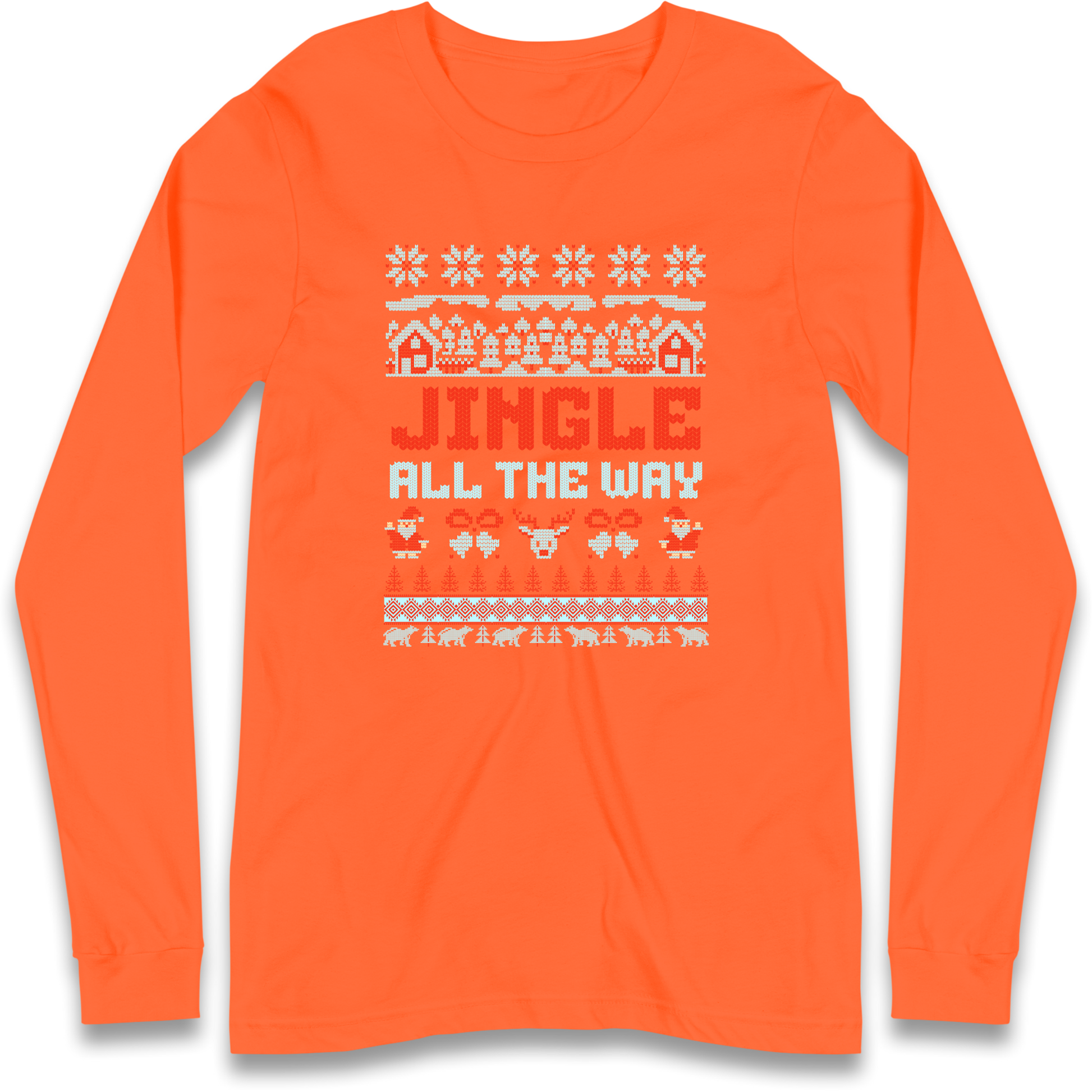 Jingle All The Way Christmas Longsleeve T Shirt