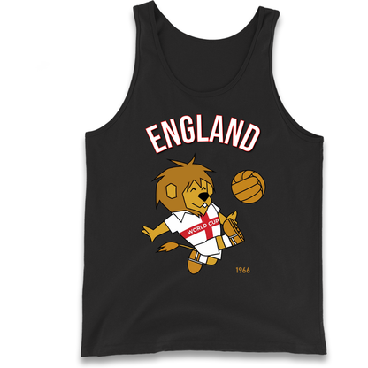 England World Cup Willie 1966 Football Tank Top