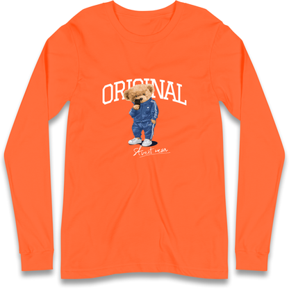 Teddy Bear Original Streetwear Longsleeve T Shirt