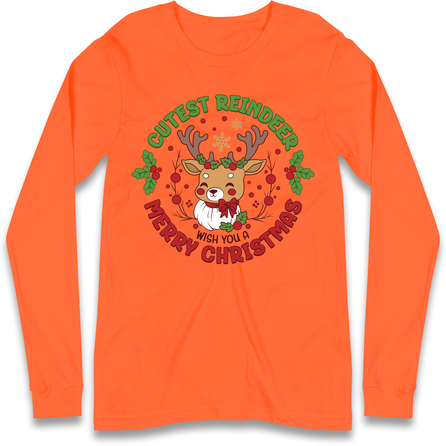 Cutest Reindeer Longsleeve T Shirt
