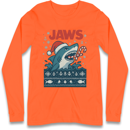 Jaws Christmas Longsleeve T Shirt