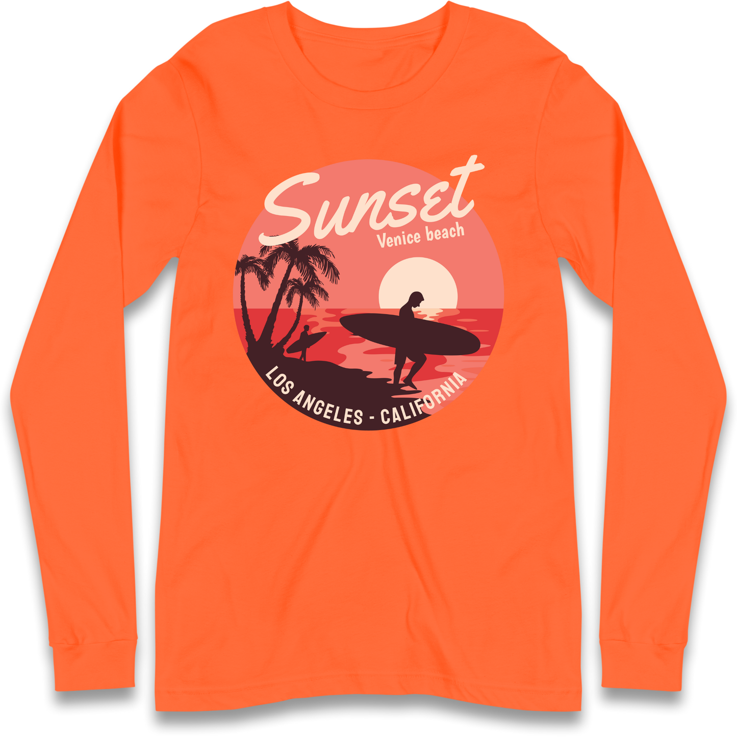 Sunset Venice Beach Longsleeve T Shirt