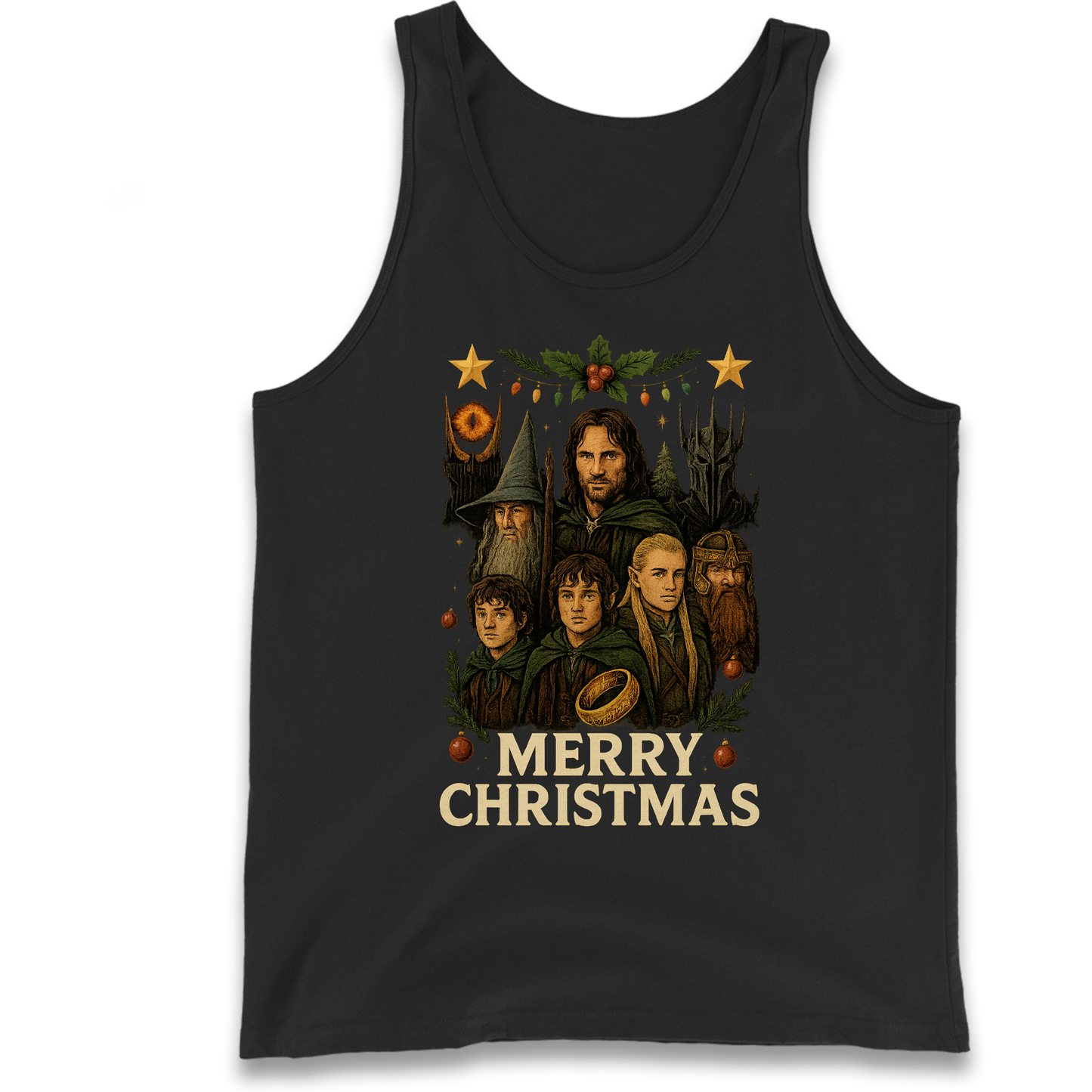Lord of The Rings Christmas Tank Top