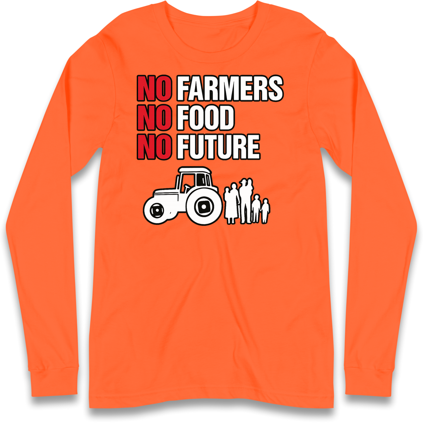 Farmers Agricultural Inheritance Tax Protest Longsleeve T Shirt