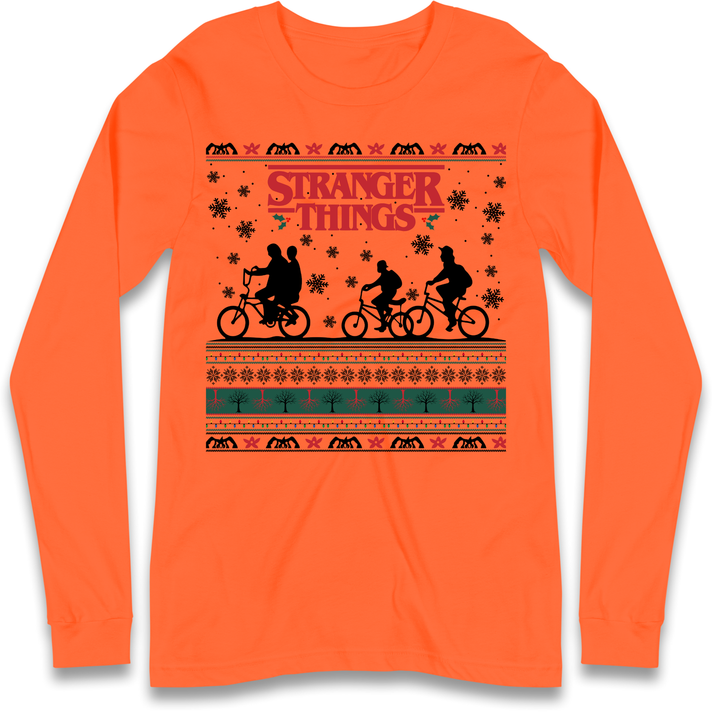 Stranger Things Christmas Longsleeve T Shirt