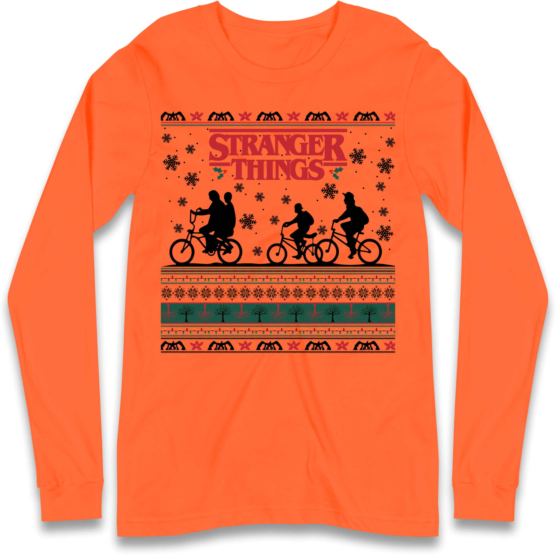 Stranger Things Christmas Longsleeve T Shirt