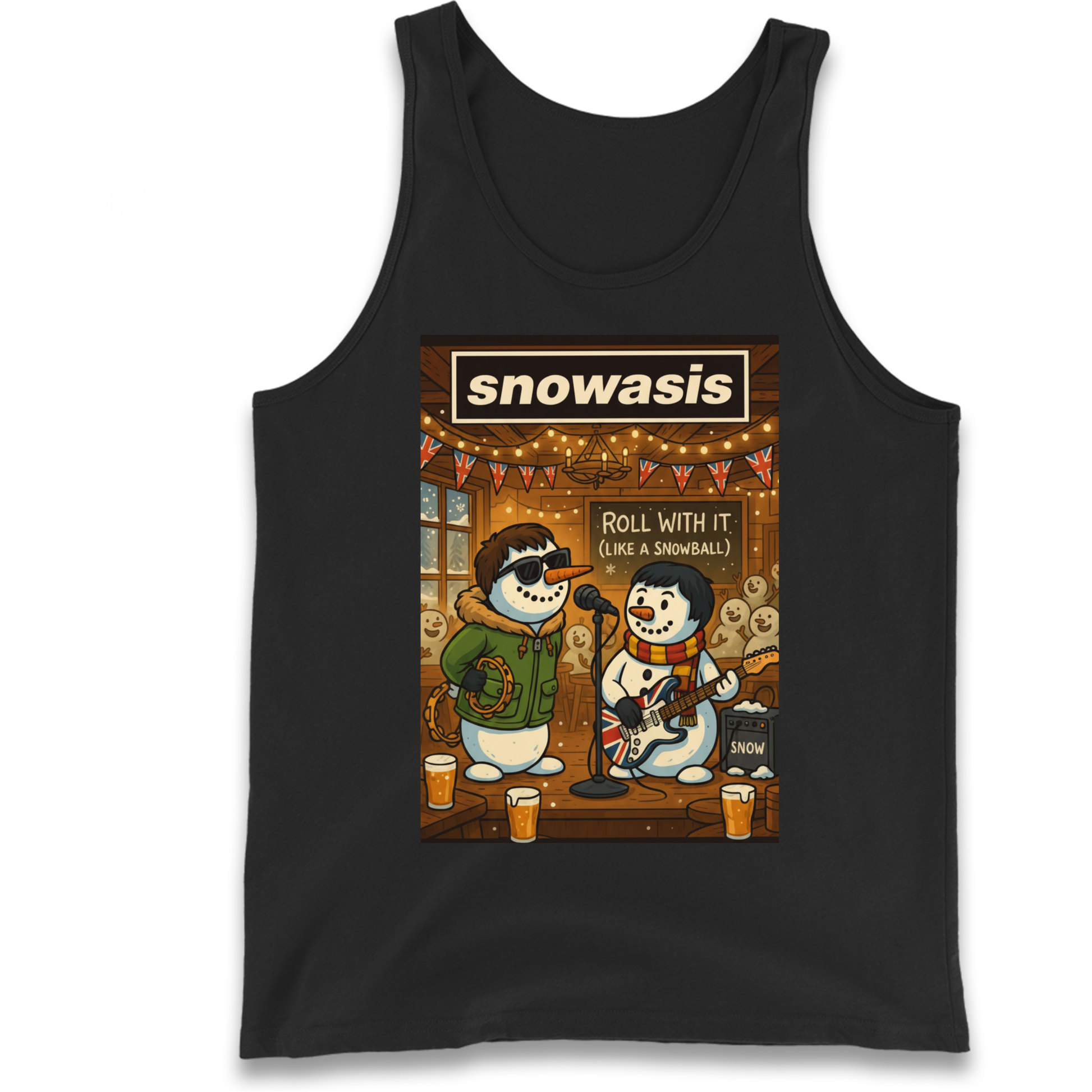 Snowasis Roll Christmas Tank Top