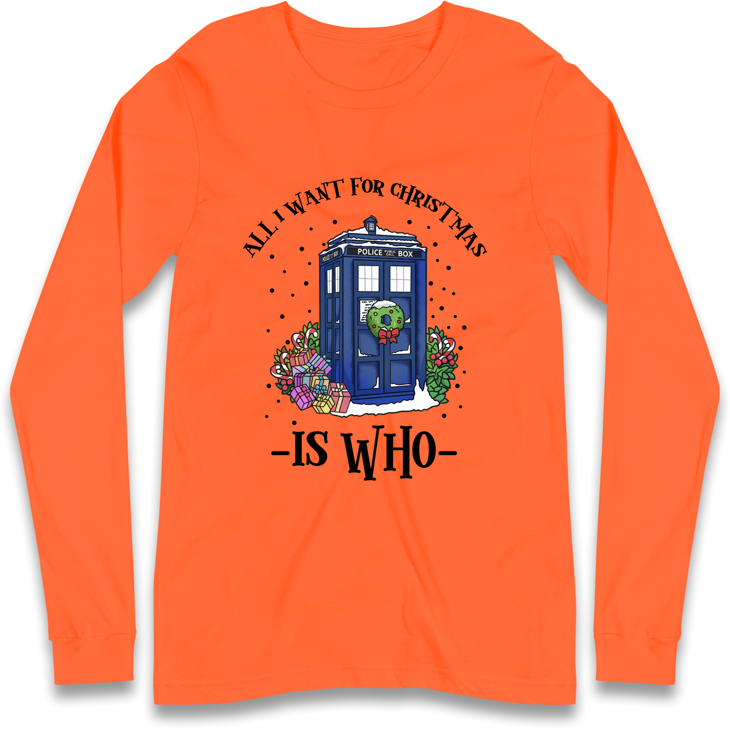 Dr Who Christmas Longsleeve T-Shirt