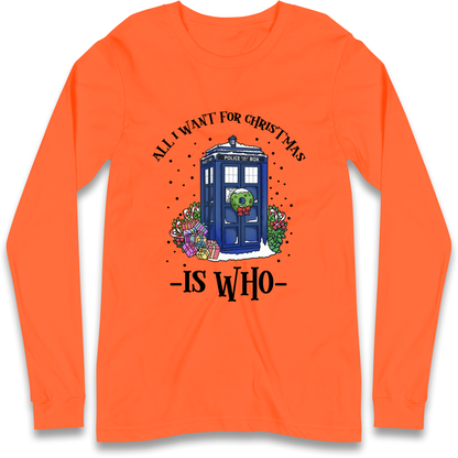 Dr Who Christmas Longsleeve T-Shirt