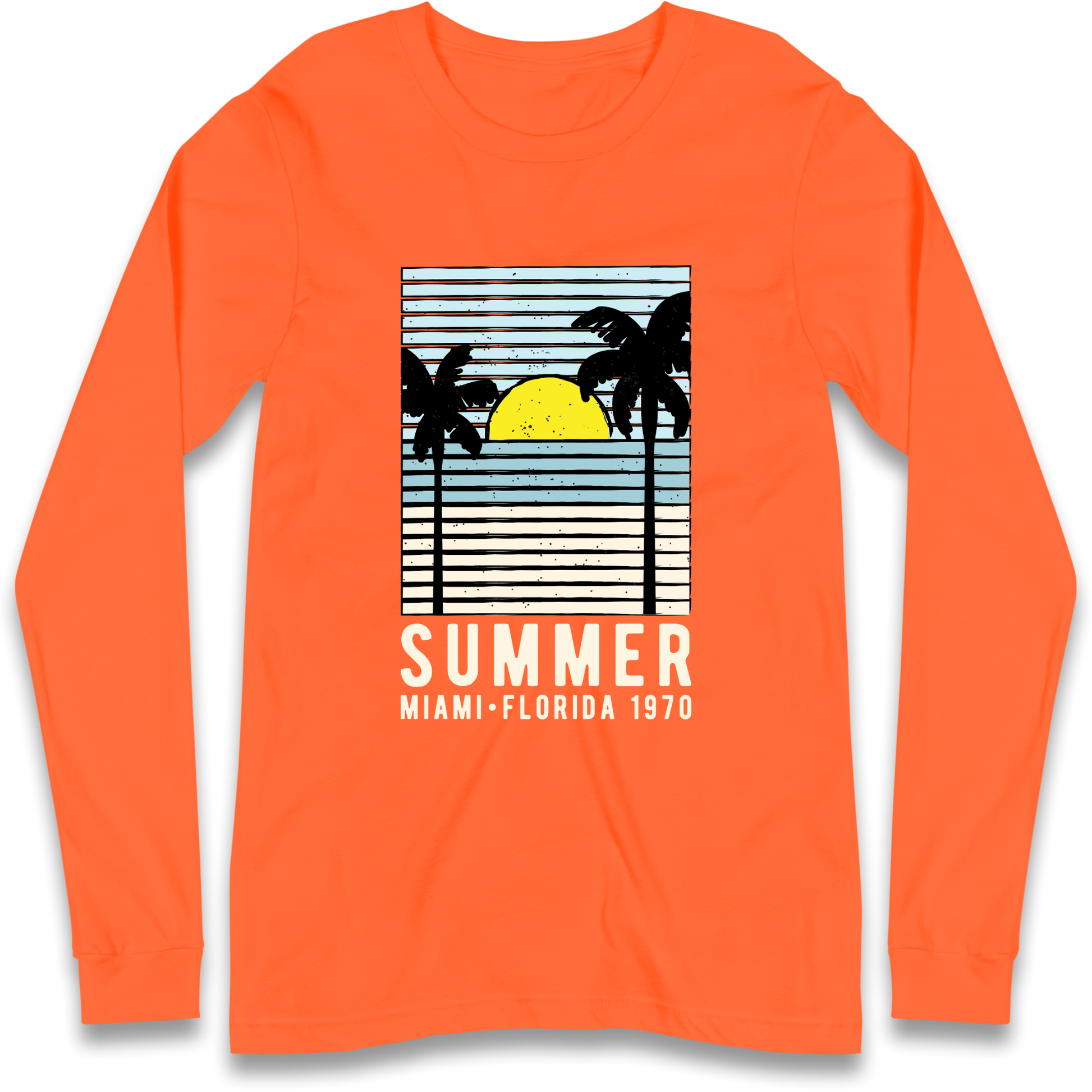 Summer Miami Florida 1970 Longsleeve T Shirt