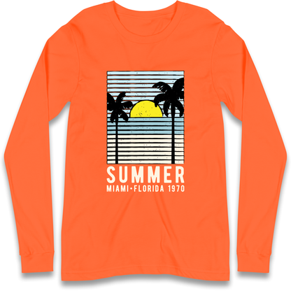 Summer Miami Florida 1970 Longsleeve T Shirt