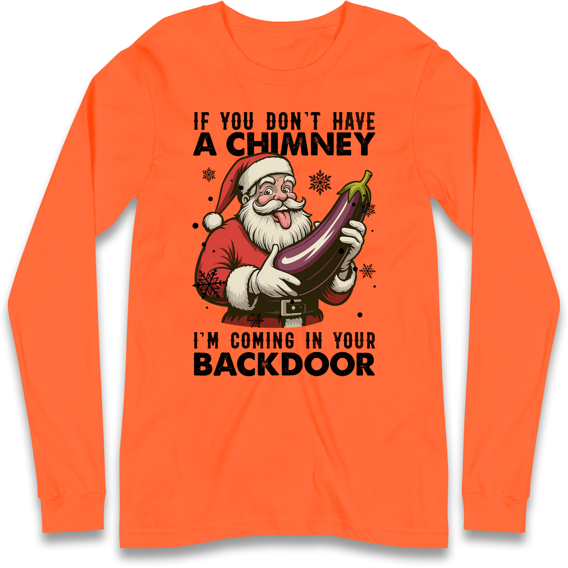 Santa Back Door Longsleeve T-Shirt