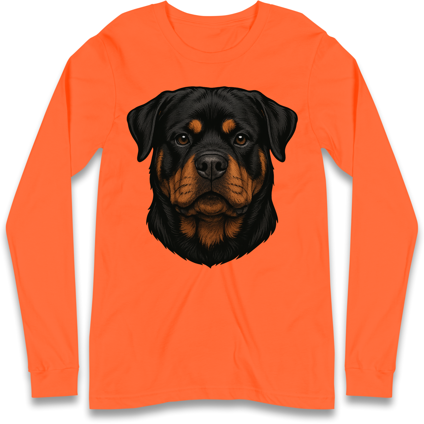 Rottweiler Face Longsleeve T Shirt
