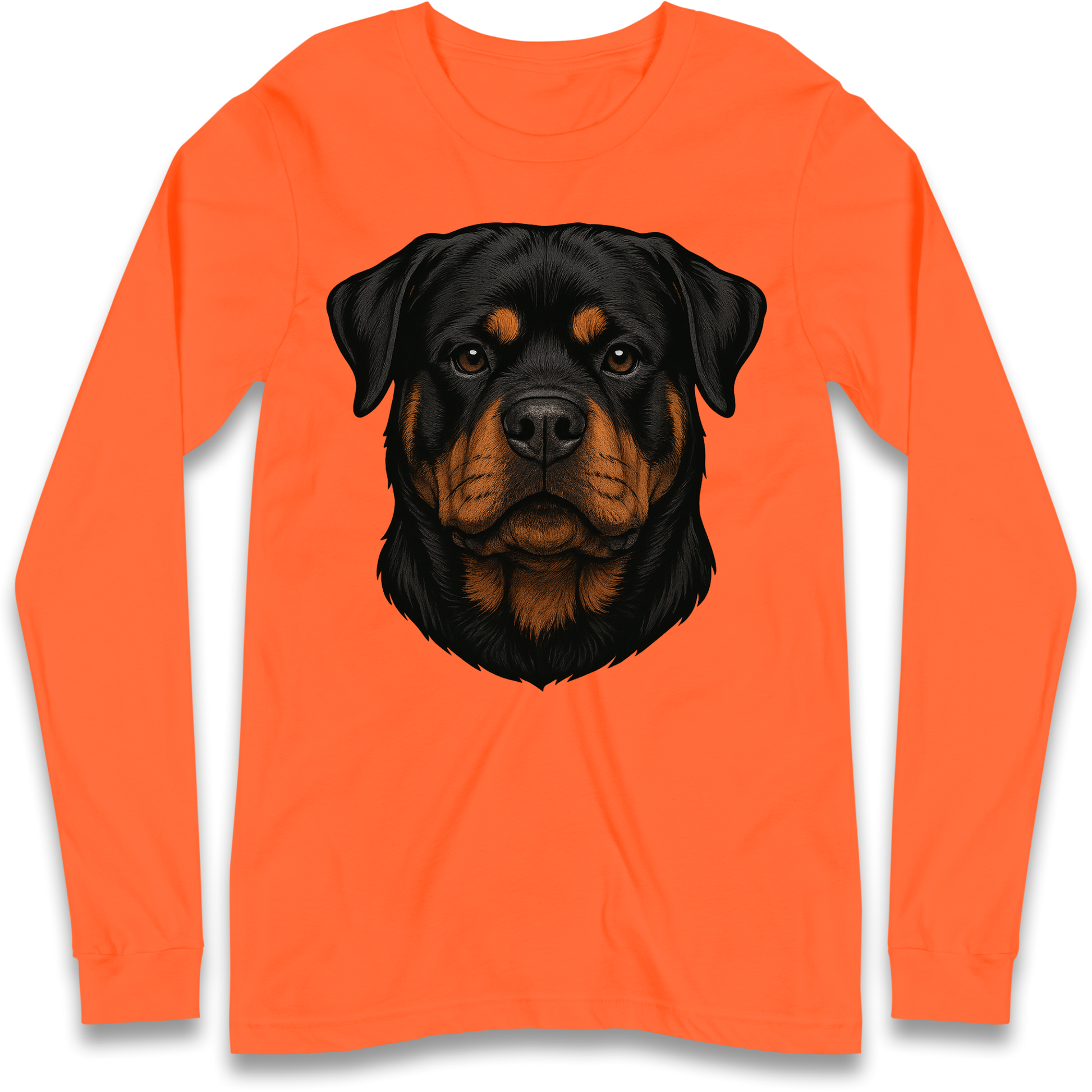 Rottweiler Face Longsleeve T Shirt
