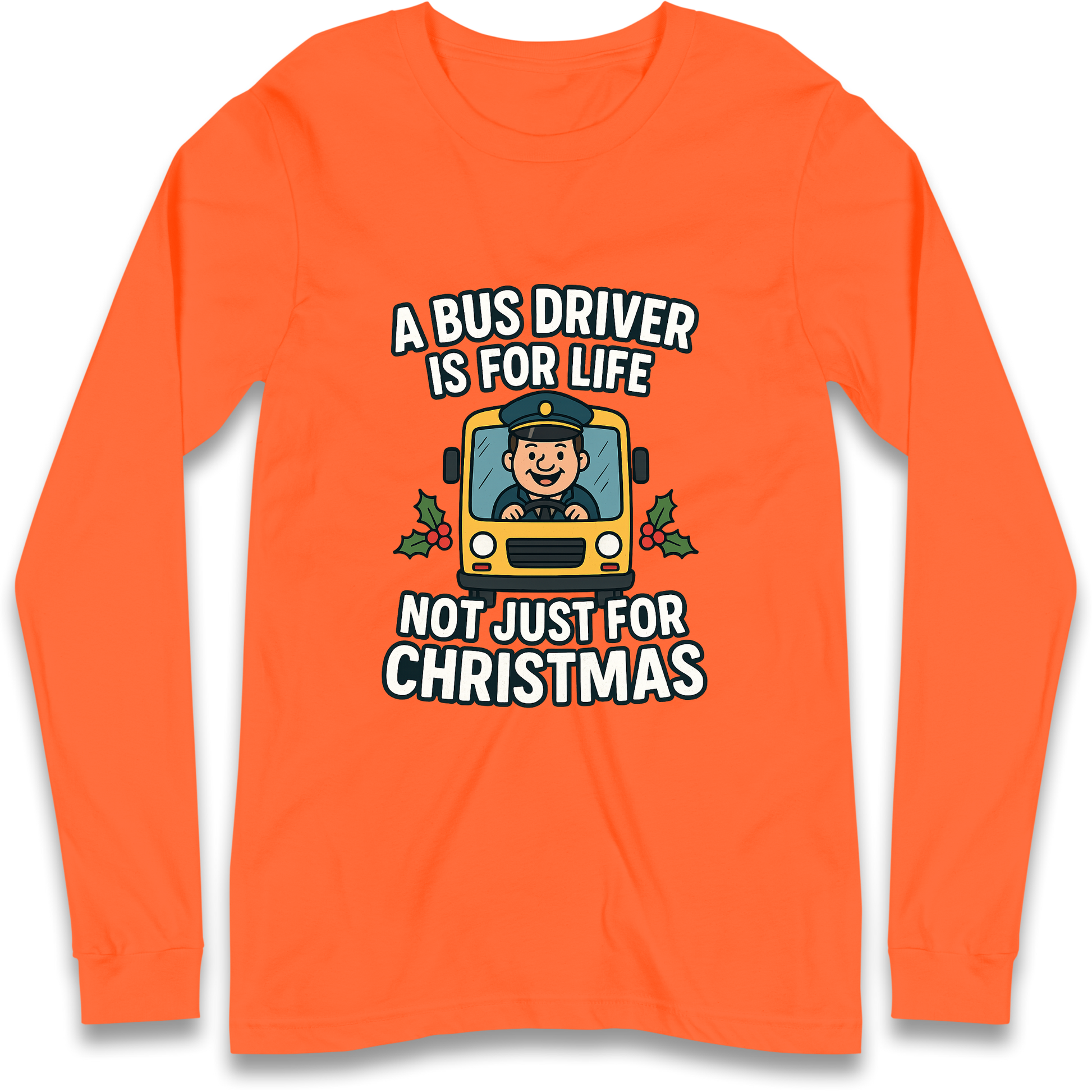 Bus Driver Christmas Longsleeve T Shirt
